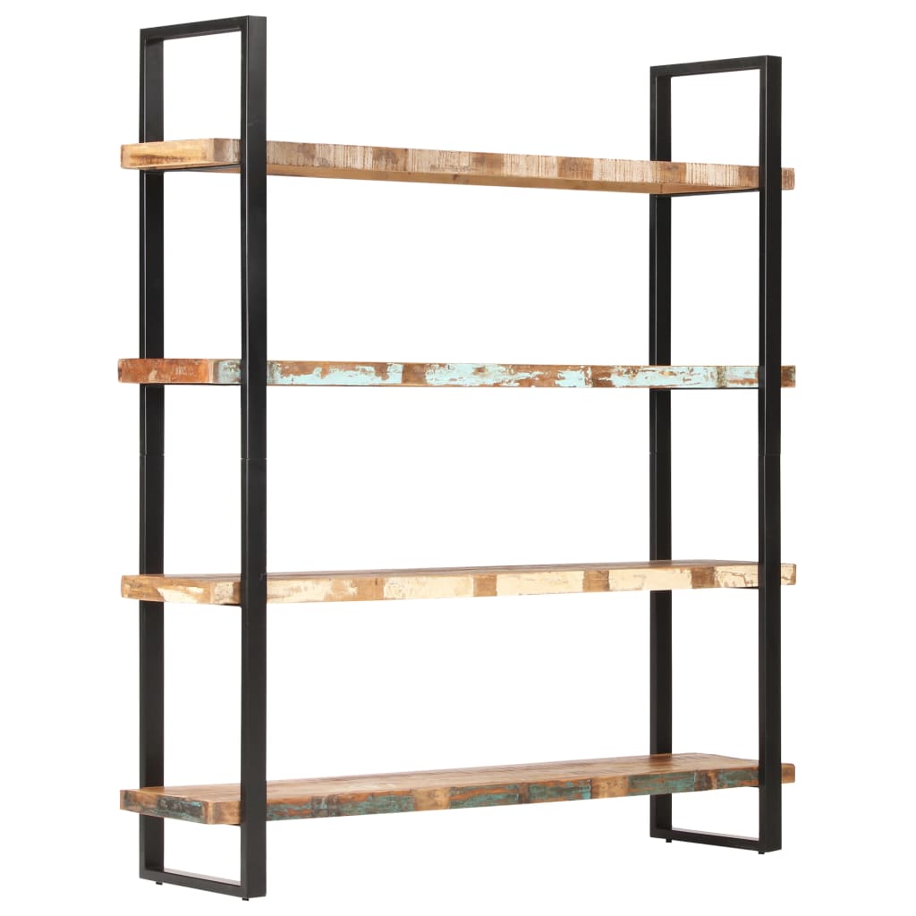 vidaXL 4-Tier Bookcase 160x40x180 cm Solid Reclaimed Wood