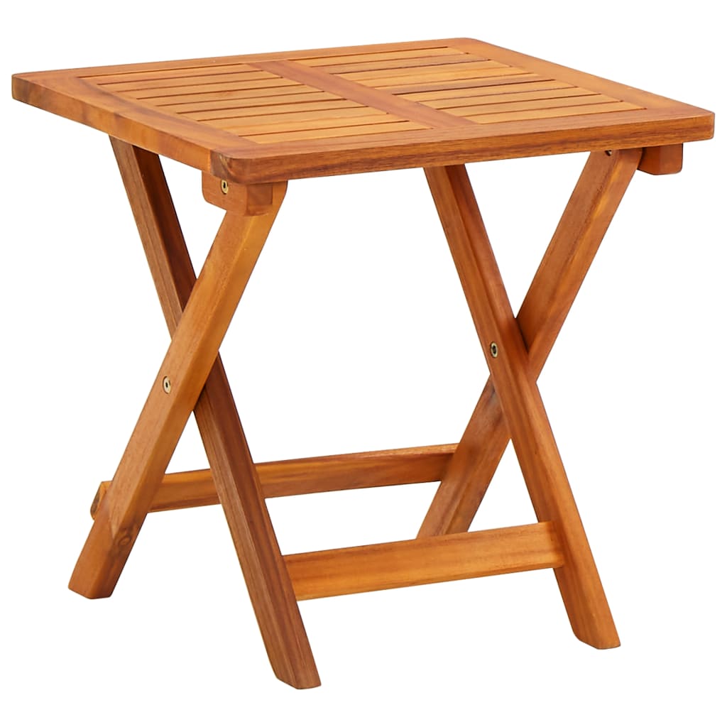 vidaXL Garden Sun Lounger with Table and Cushion Solid Wood Acacia