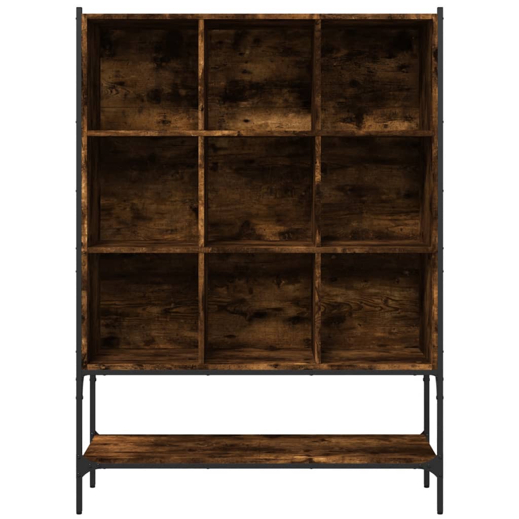 vidaXL Bookcase Smoked Oak 102x30x141.5 cm Engineered Wood