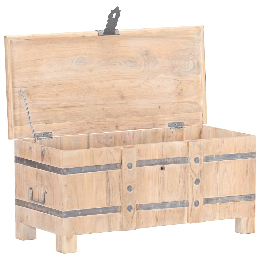 vidaXL Chest 90x40x40 cm Solid Acacia Wood