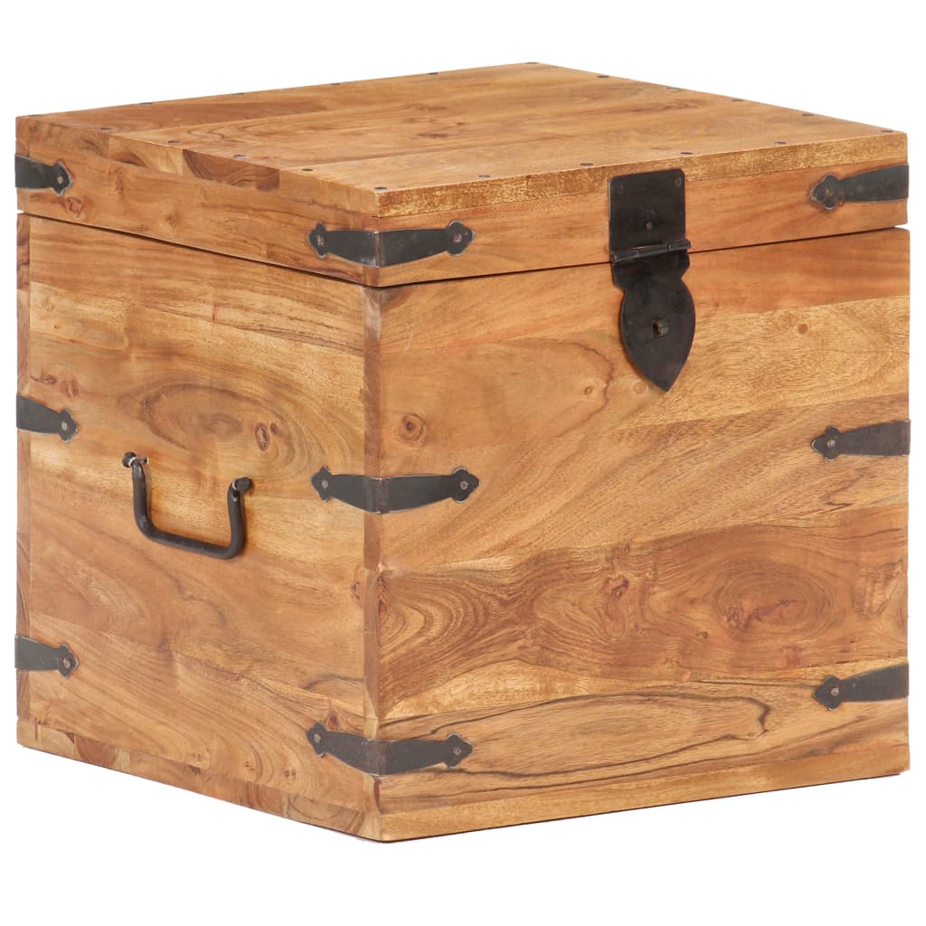 vidaXL Chest 40x40x40 cm Solid Acacia Wood