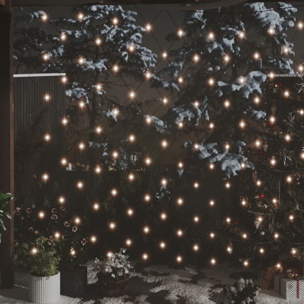 vidaXL Christmas Net Light Warm White 3x2 m 204 LED Indoor Outdoor
