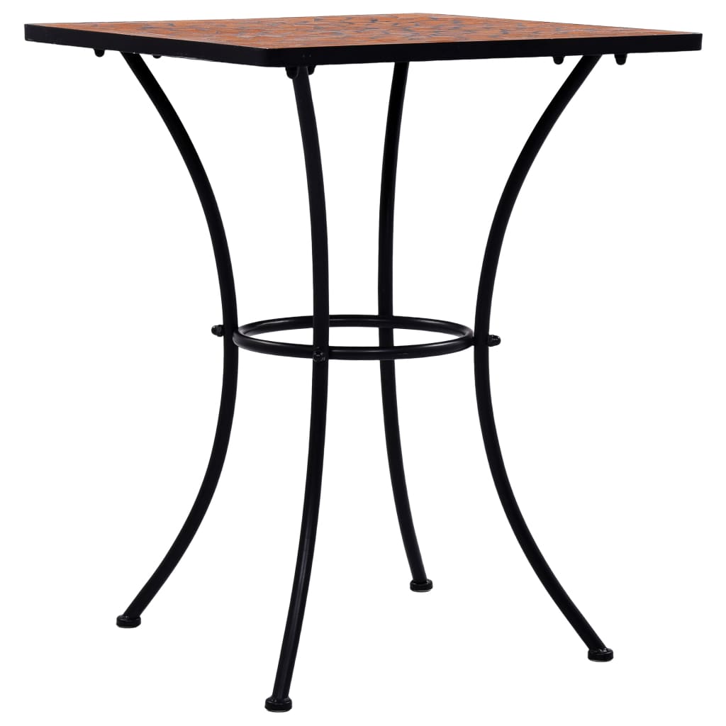 vidaXL Mosaic Bistro Table Terracotta 60 cm Ceramic