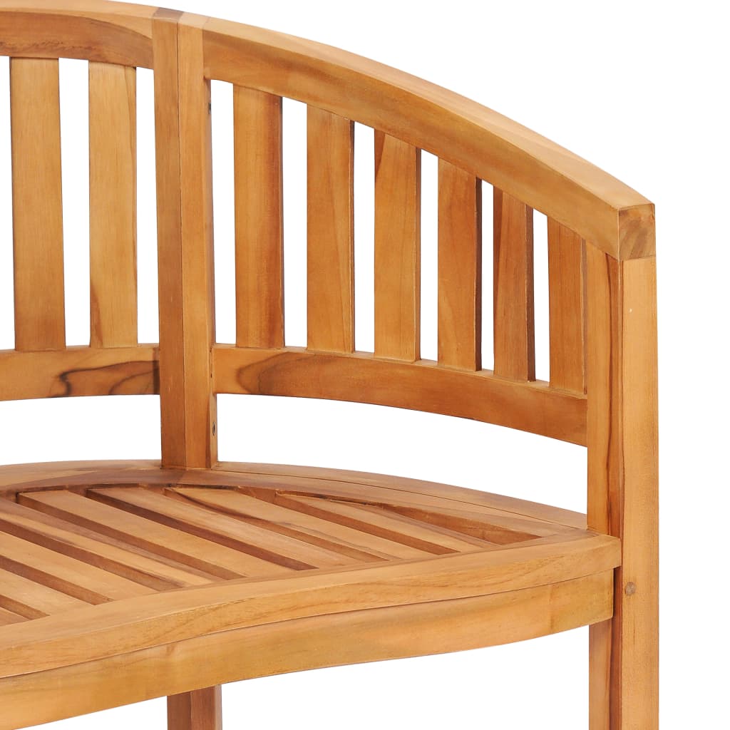 vidaXL Banana Chair Solid Teak Wood