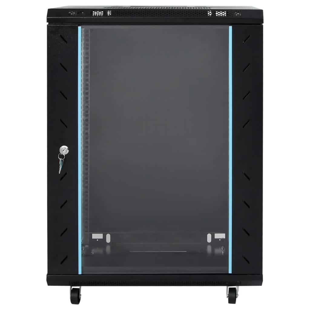 vidaXL 15U Network Cabinet with Swivel Feet 19" IP20 53x40x80 cm