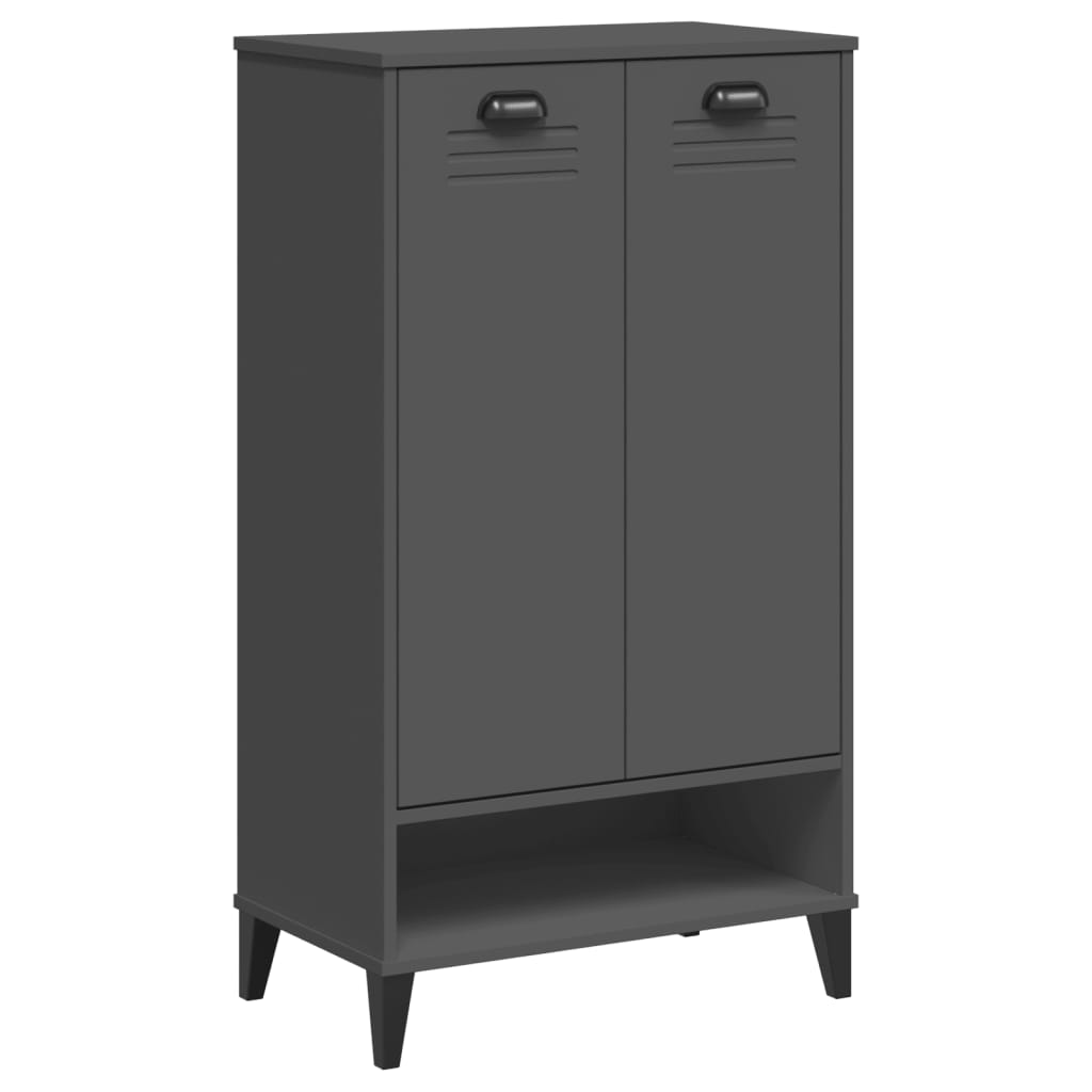 vidaXL Shoe Cabinet VIKEN Anthracite Grey Engineered Wood