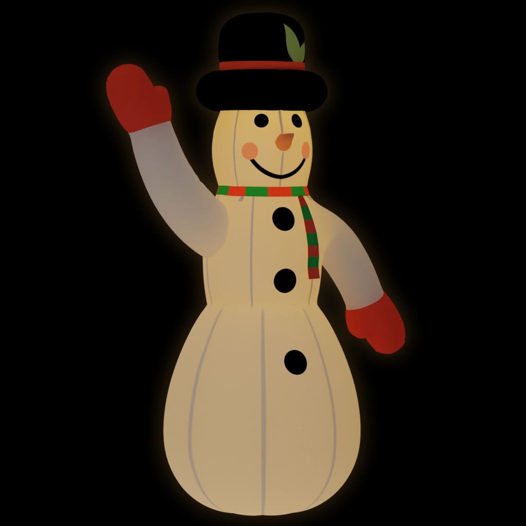 vidaXL Christmas Inflatable Snowman with LEDs 805 cm