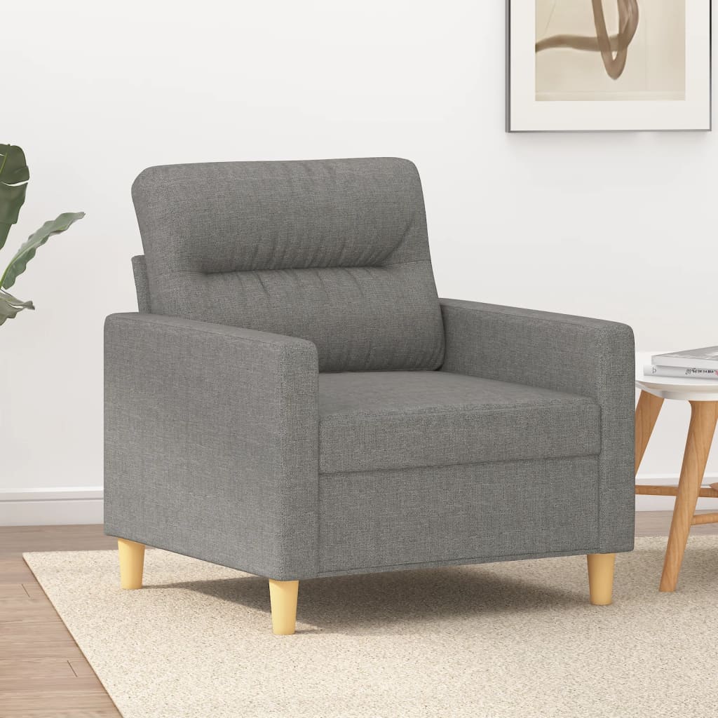 vidaXL Sofa Chair Dark Grey 60 cm Fabric