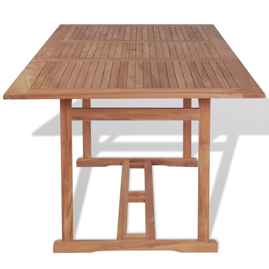 vidaXL Garden Table 180x90x75 cm Solid Teak Wood