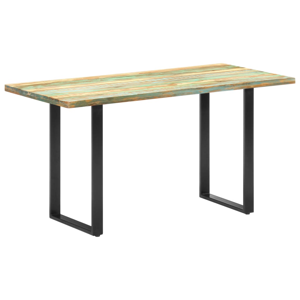 vidaXL Dining Table 140x70x76 cm Solid Reclaimed Wood