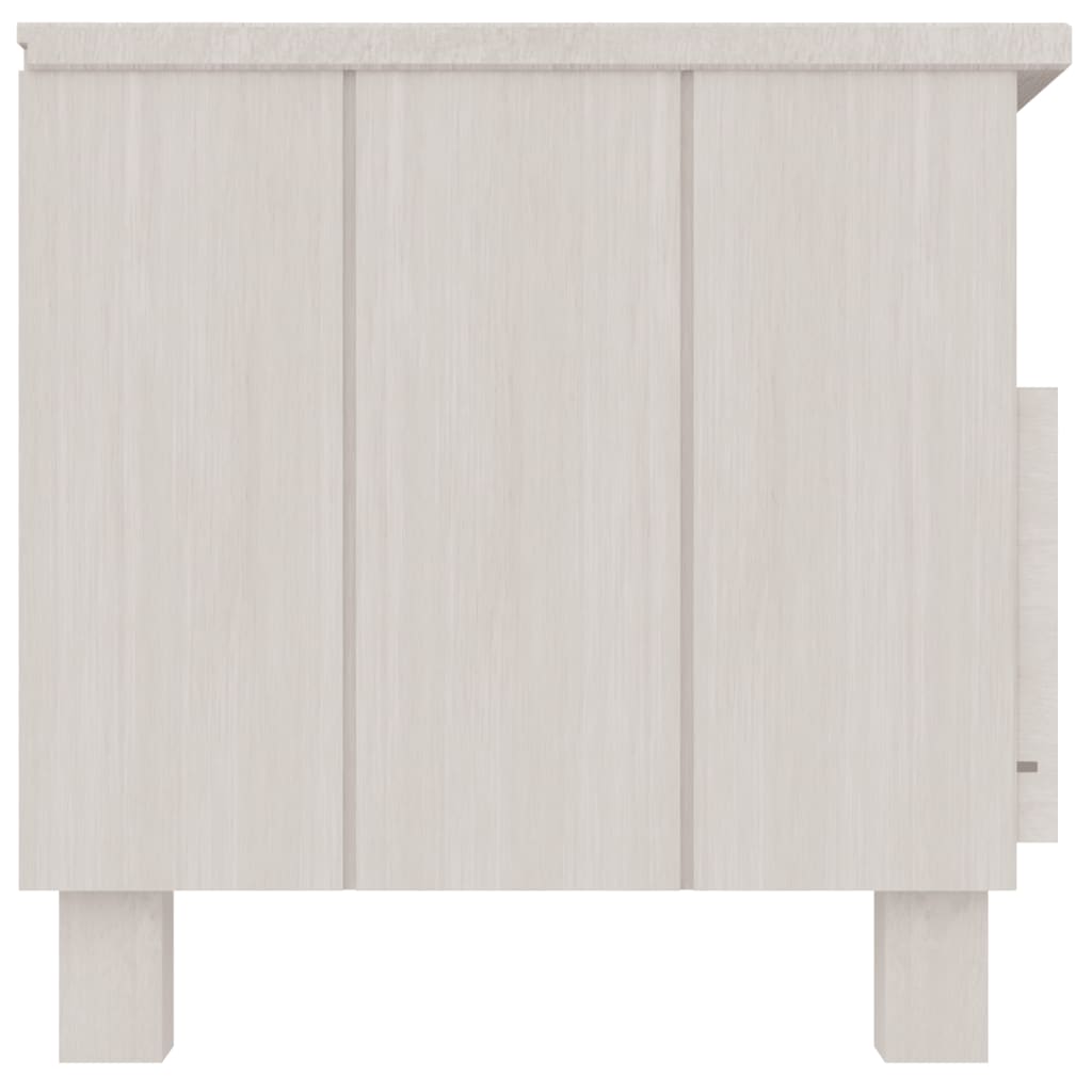 vidaXL TV Cabinet HAMAR White 106x40x40 cm Solid Wood Pine