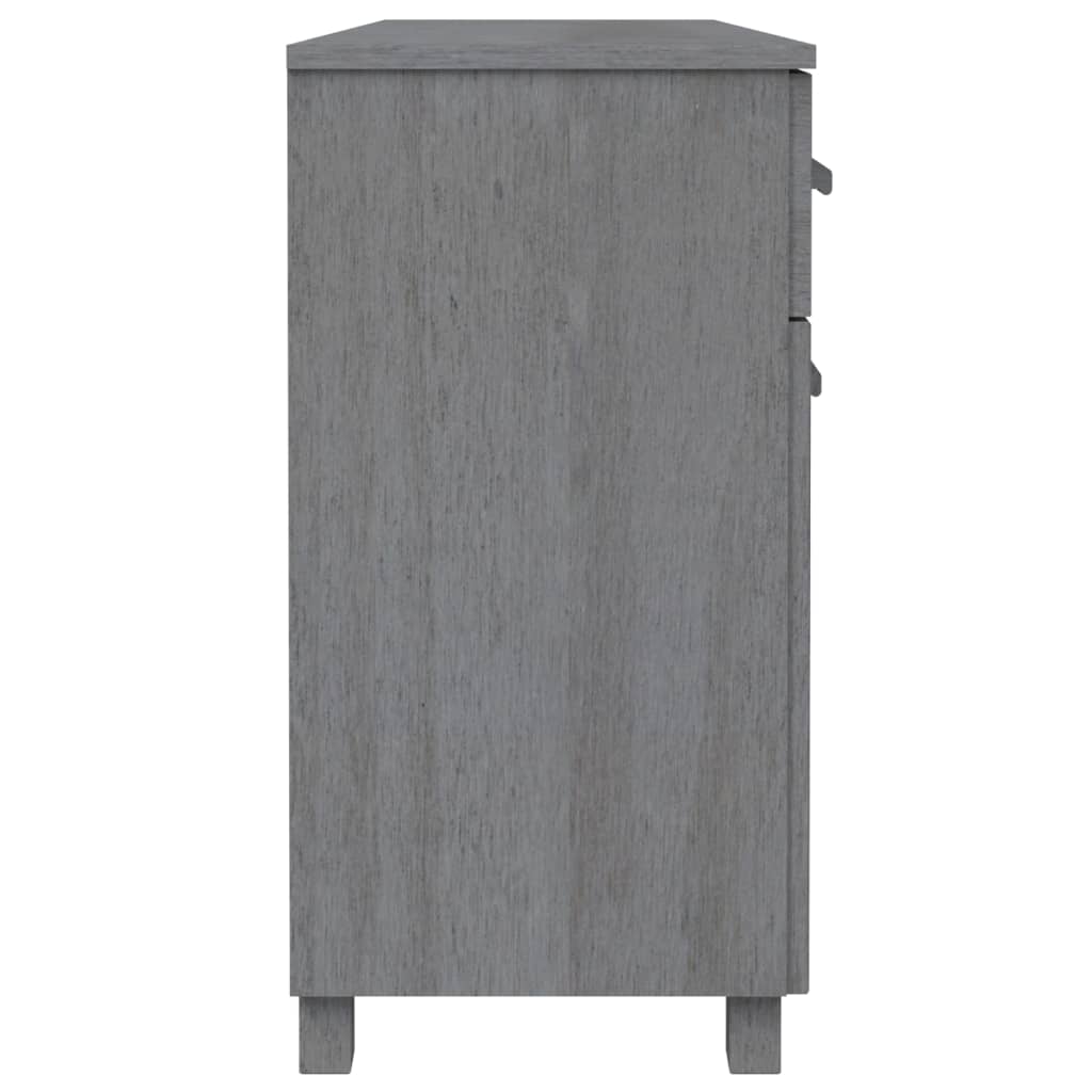 vidaXL Sideboard HAMAR Dark Grey 113x40x80 cm Solid Wood Pine