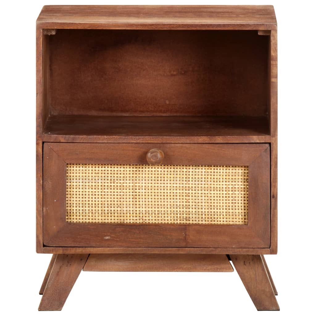 vidaXL Bedside Cabinet 40x30x50 cm Solid Mango Wood