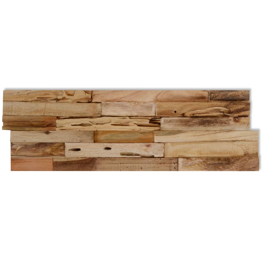 vidaXL Wall Cladding Panels 10 pcs 1.03 m² Recycled Teak Wood