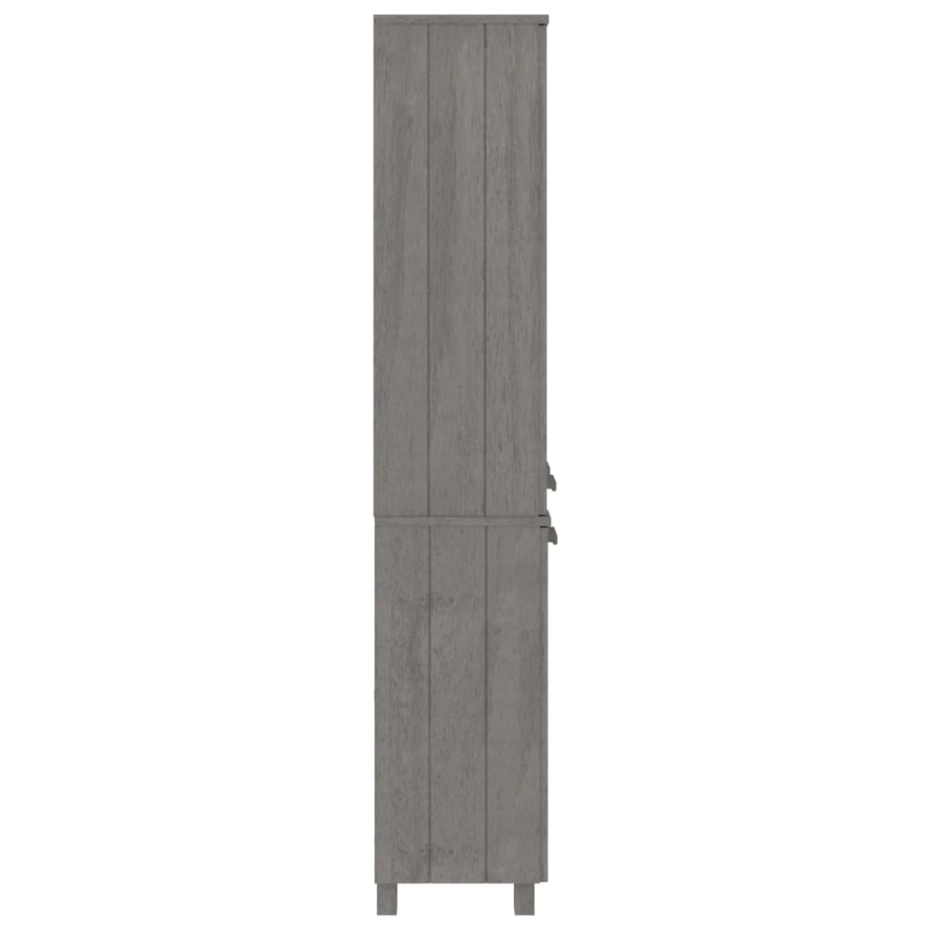 vidaXL Highboard HAMAR Solid Wood Pine Light Grey