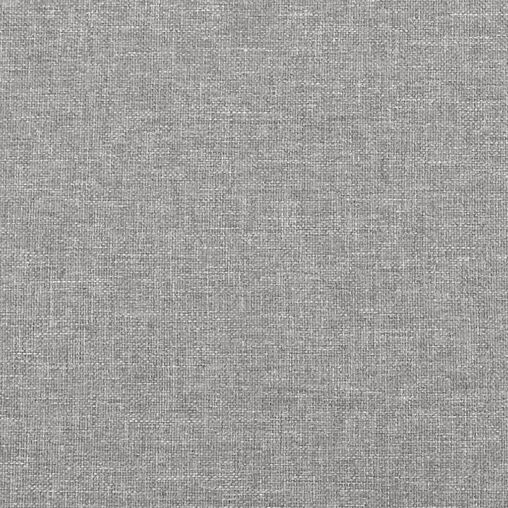 vidaXL Box Spring Bed Frame Light Grey 100x203 cm Twin XL Fabric