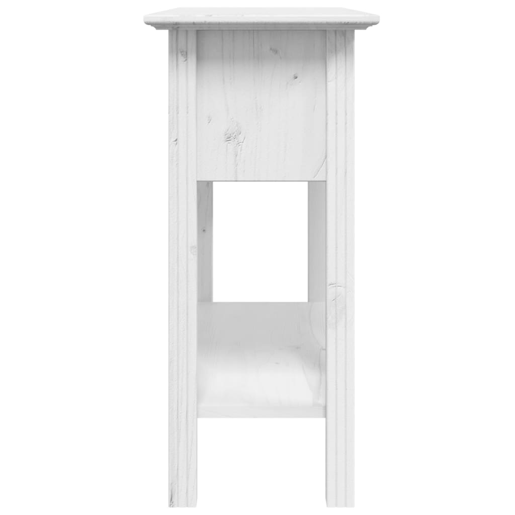 vidaXL Console Table BODO White 90x34.5x73 cm Solid Wood Pine