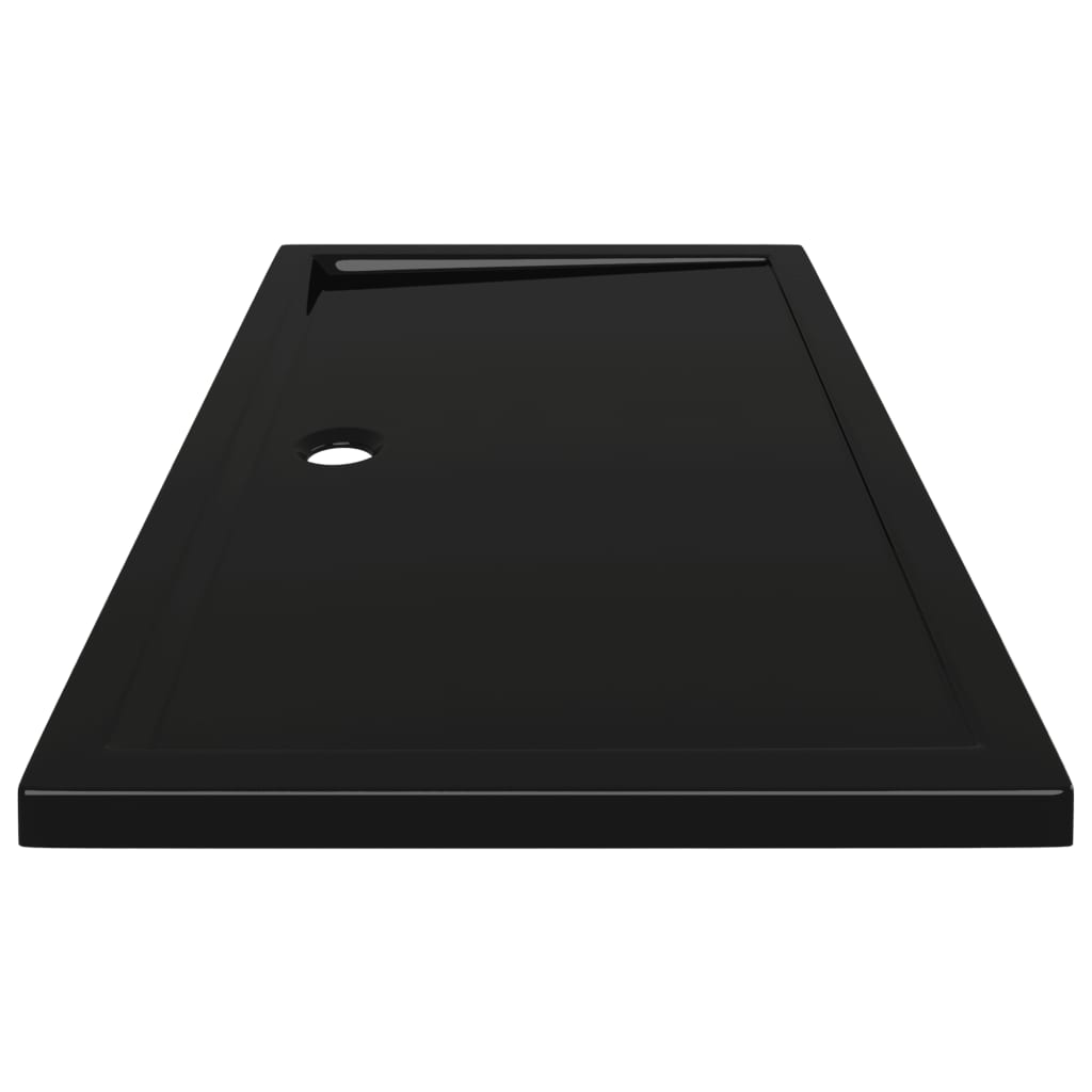 vidaXL Rectangular ABS Shower Base Tray Black 70x120 cm