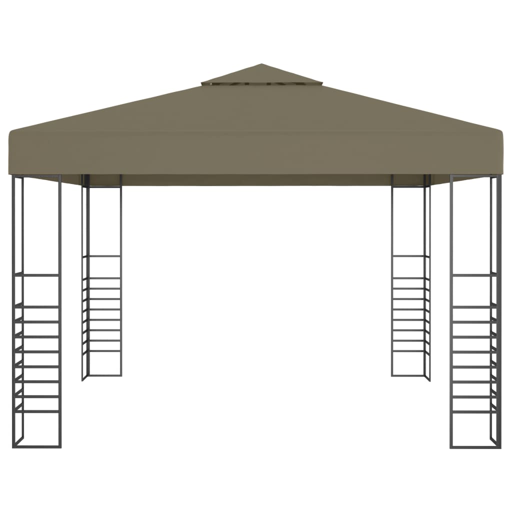 vidaXL Garden Marquee 3x3 m Taupe 180 g/m²