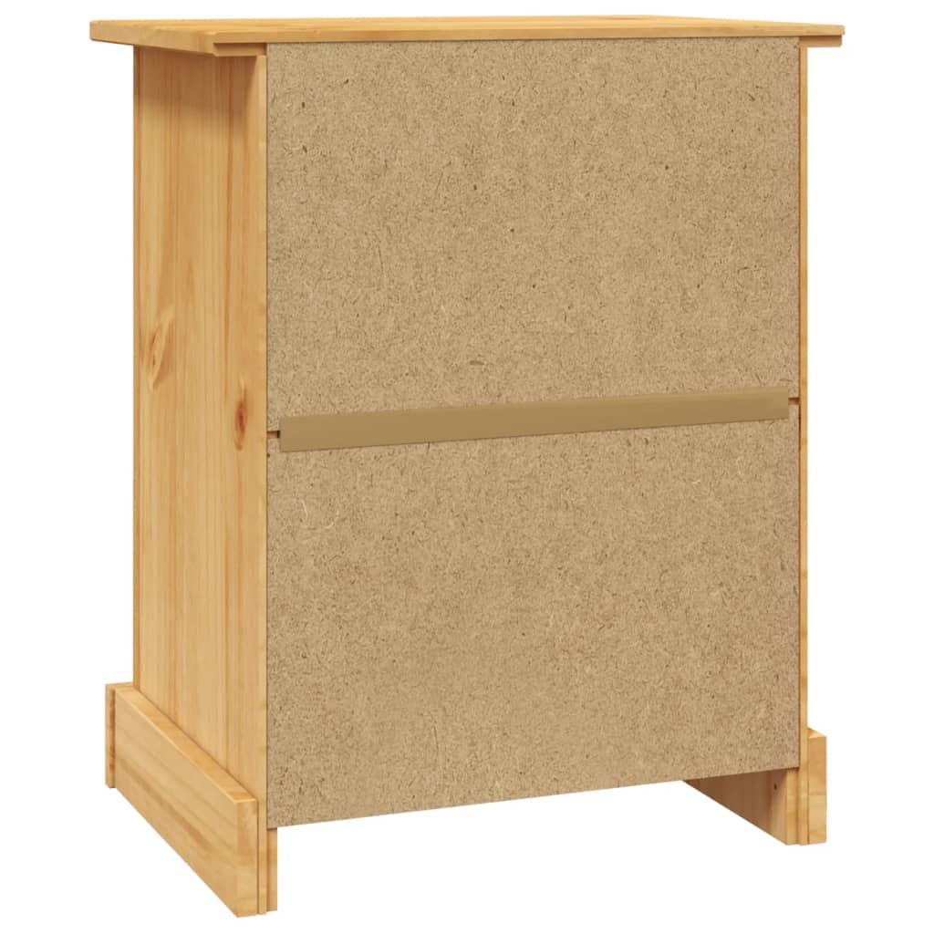 vidaXL Bedside Cabinet Mexican Pine Corona Range 53x39x67 cm