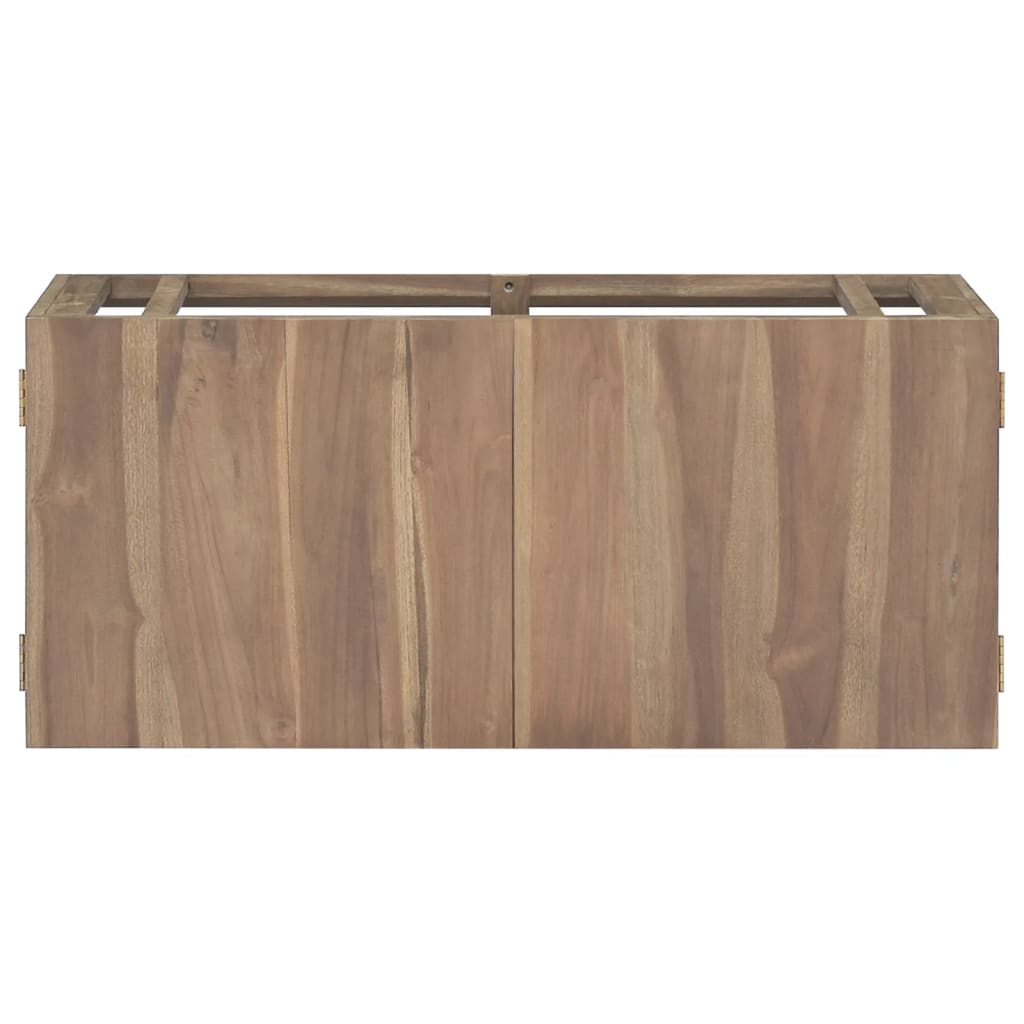 vidaXL Wall-mounted Bathroom Cabinet 90x39x40 cm Solid Wood Teak