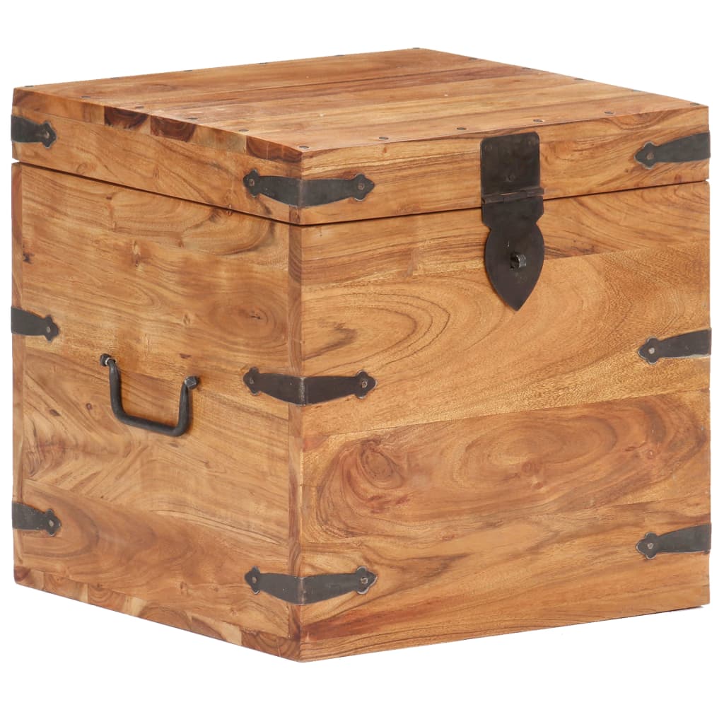 vidaXL Chest 40x40x40 cm Solid Acacia Wood