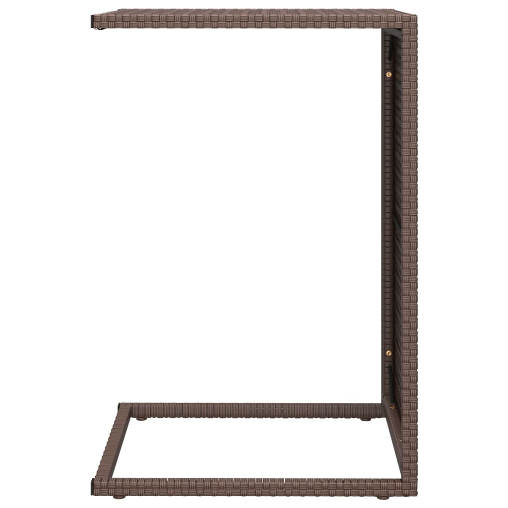 vidaXL C Table Brown 40x35x60 cm Poly Rattan