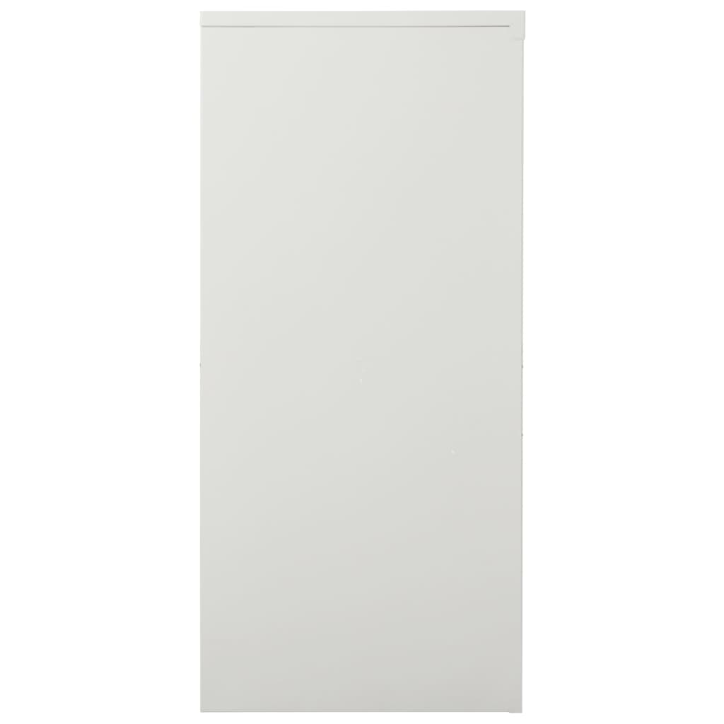 vidaXL Sliding Door Cabinet Light Grey 90x40x90 cm Steel