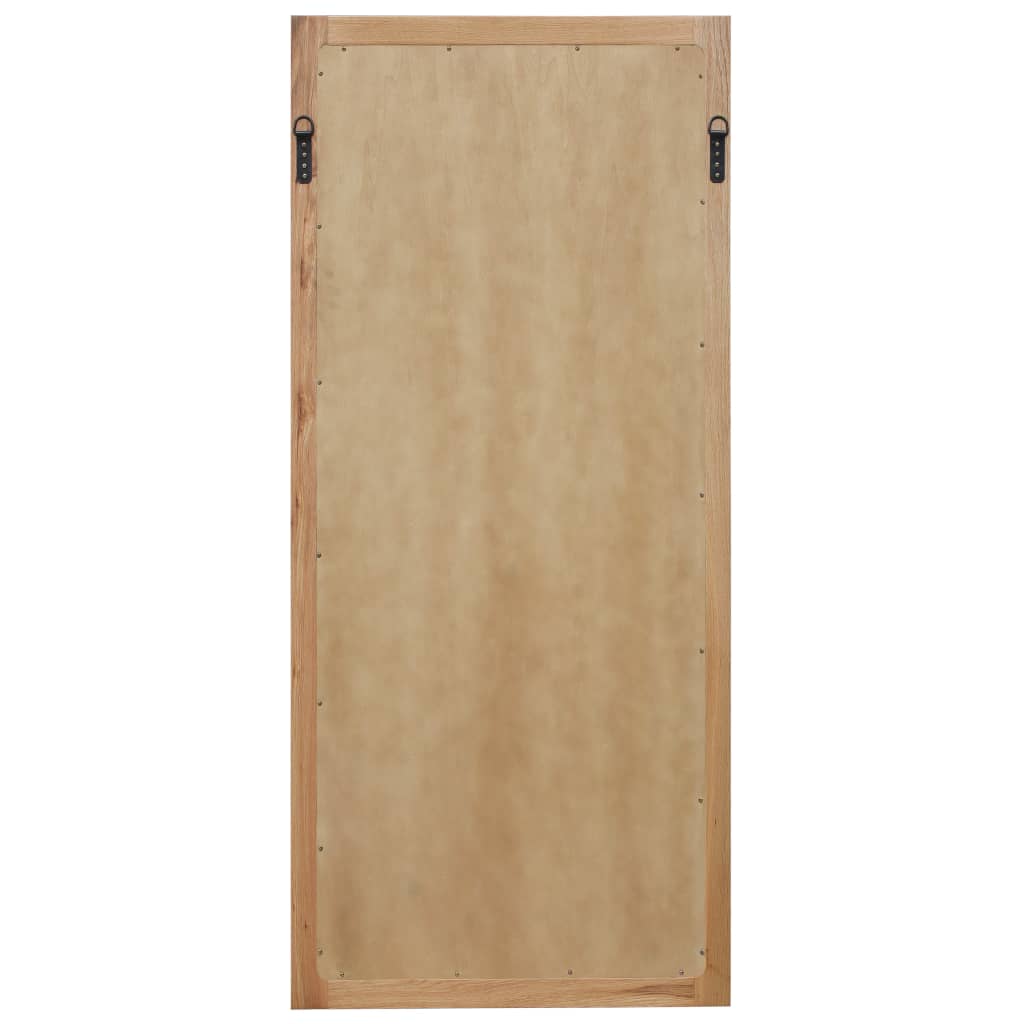 vidaXL Mirror 50x140 cm Solid Oak Wood