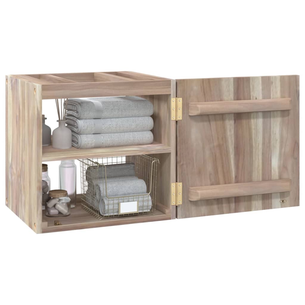 vidaXL Wall-mounted Bathroom Cabinet 41x38x40 cm Solid Wood Teak