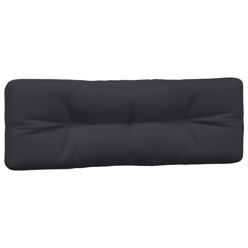 vidaXL Pallet Cushions 3 pcs Black Fabric
