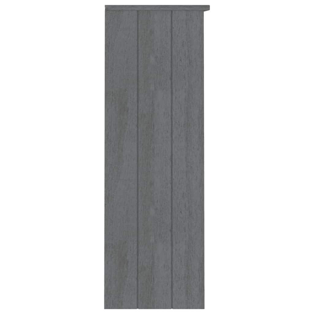 vidaXL Top for Highboard HAMAR Dark Grey 85x35x100cm Solid Wood Pine