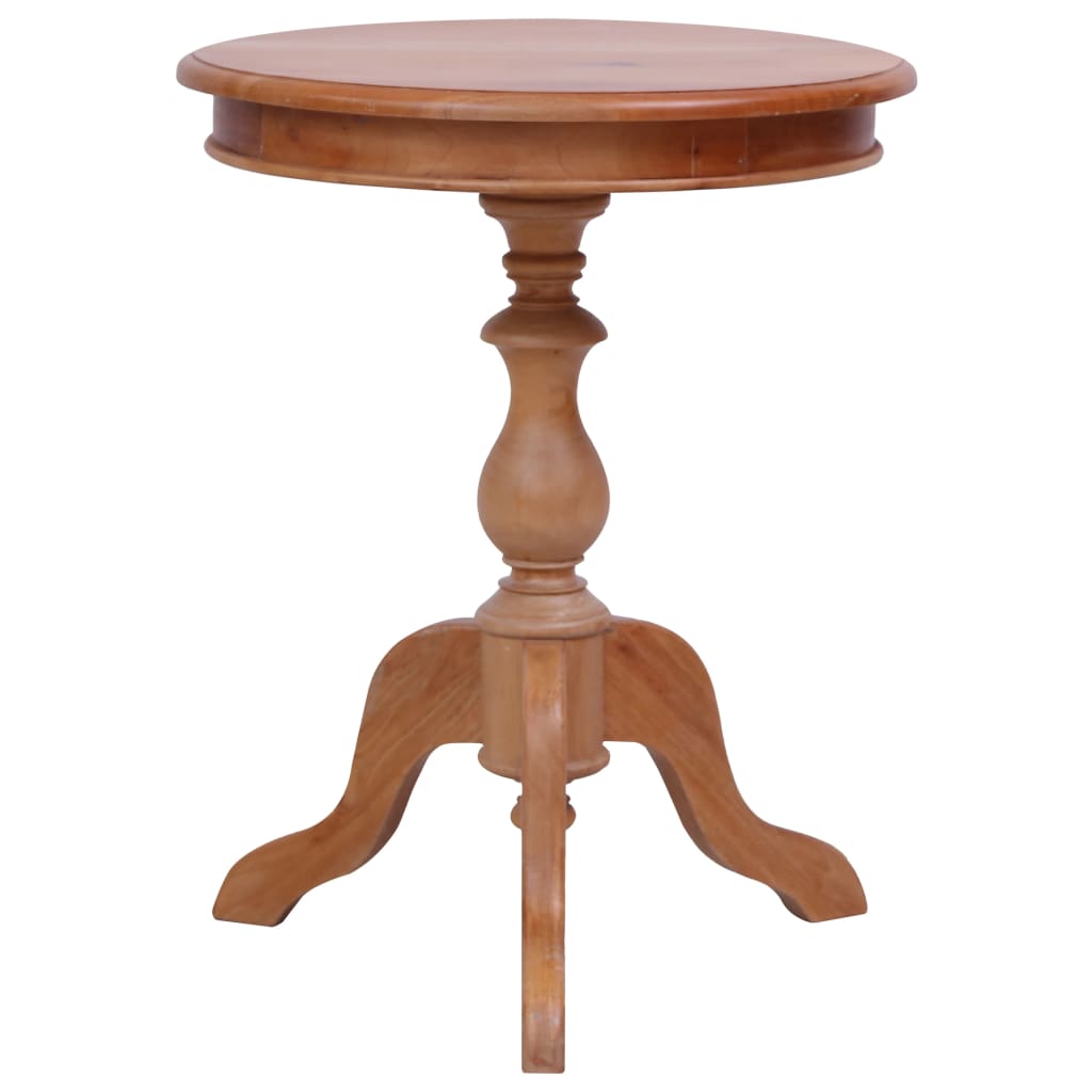 vidaXL Side Table Natural 50x50x65 cm Solid Mahogany Wood