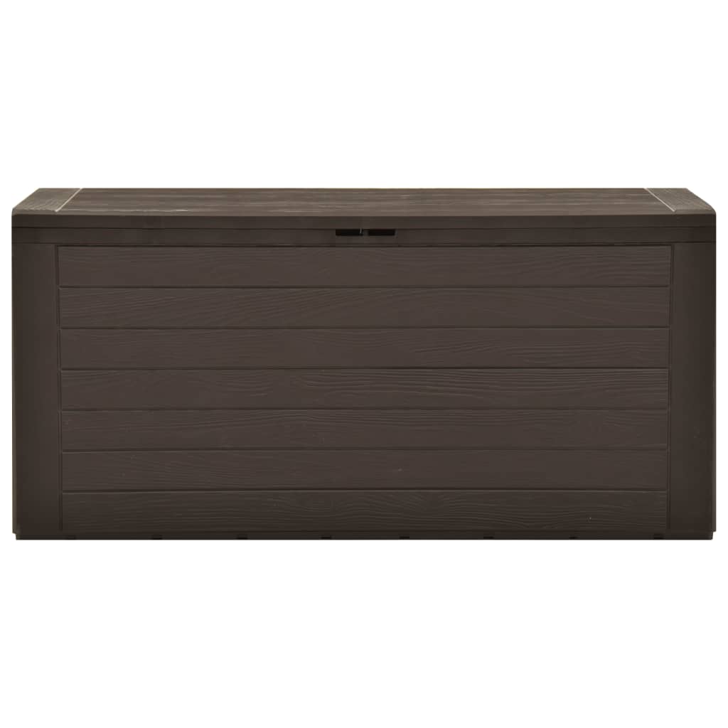 vidaXL Garden Storage Box Brown 116x44x55 cm