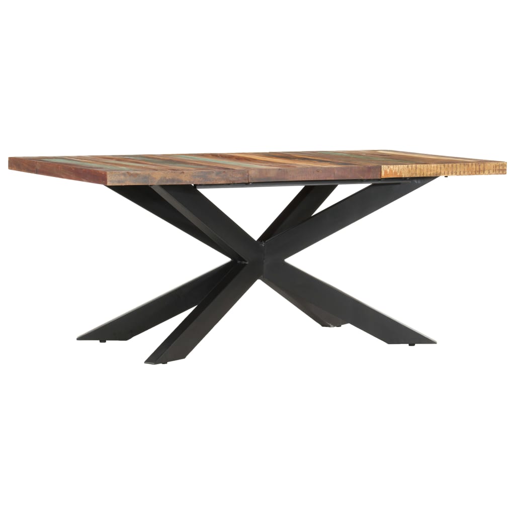 vidaXL Dining Table 180x90x76 cm Solid Reclaimed Wood