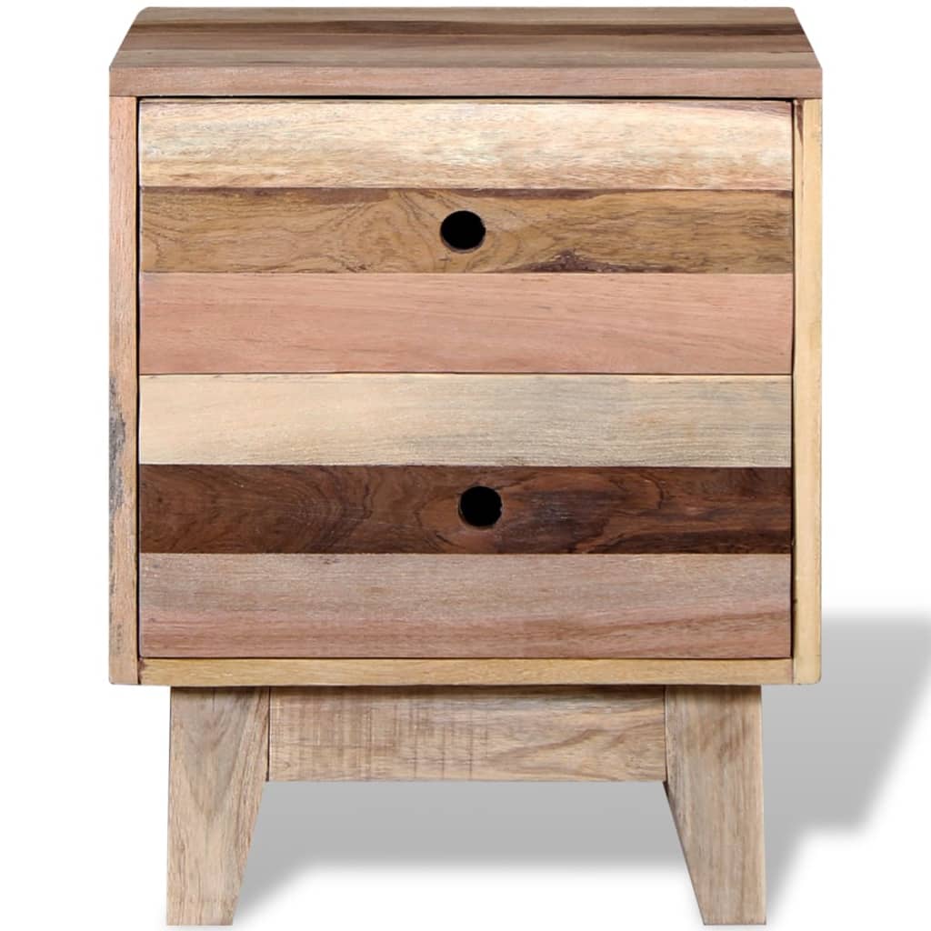 vidaXL Bedside Cabinet Solid Reclaimed Wood