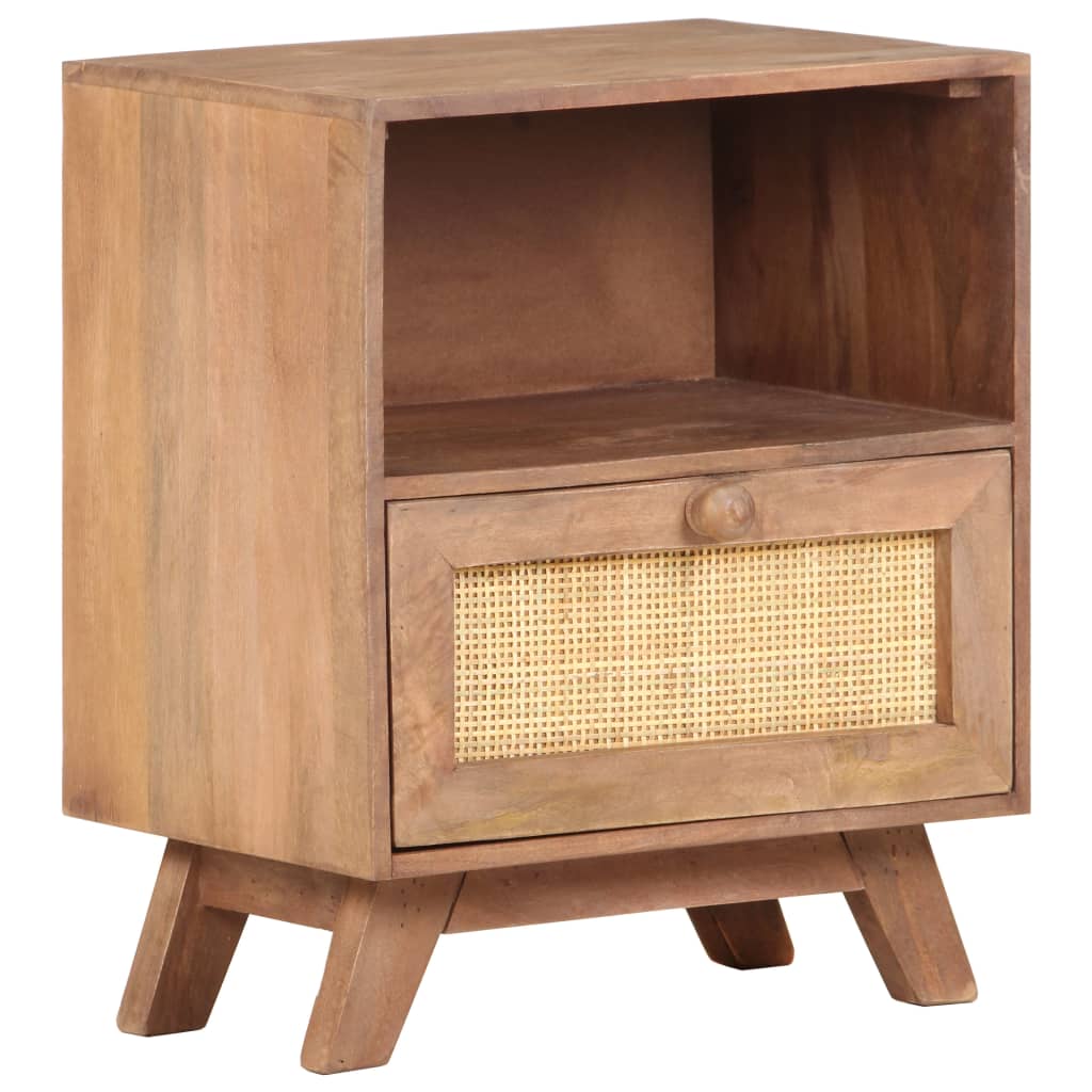 vidaXL Bedside Cabinet 40x30x50 cm Solid Mango Wood