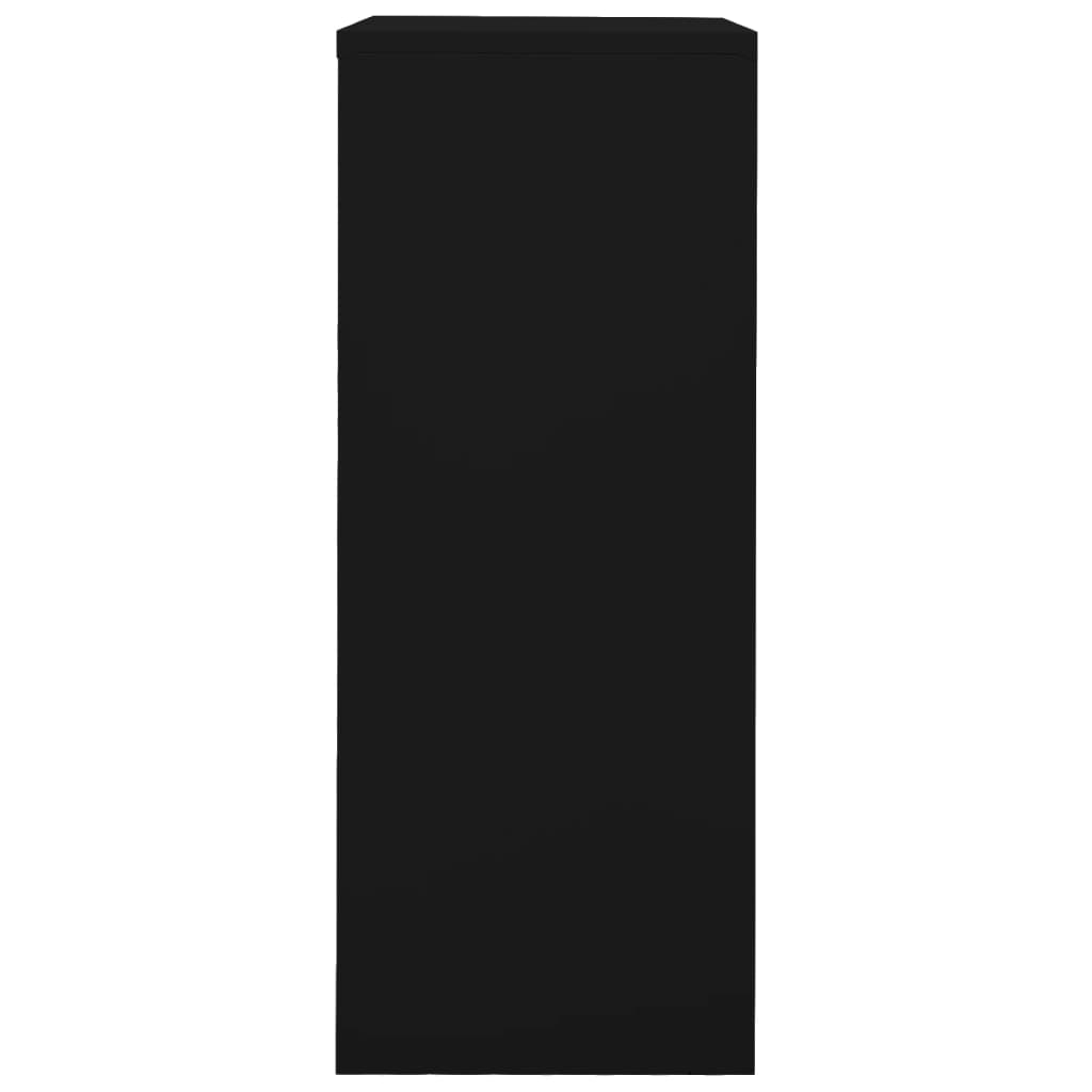 vidaXL Office Cabinet Black 90x40x102 cm Steel
