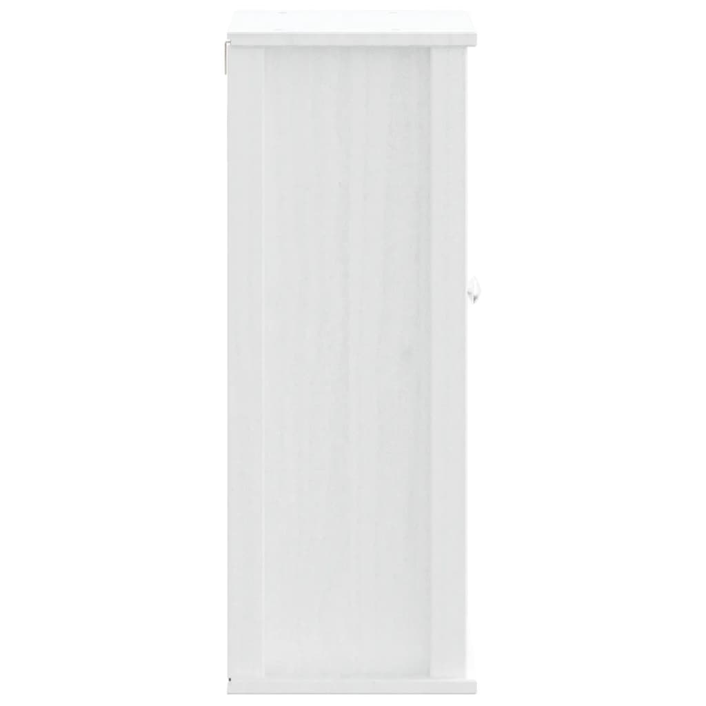 vidaXL Bathroom Wall Cabinet BERG White 40x27x71.5 cm Solid Wood Pine