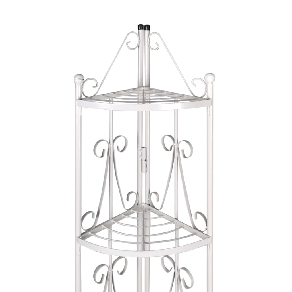 Corner Plant Rack White