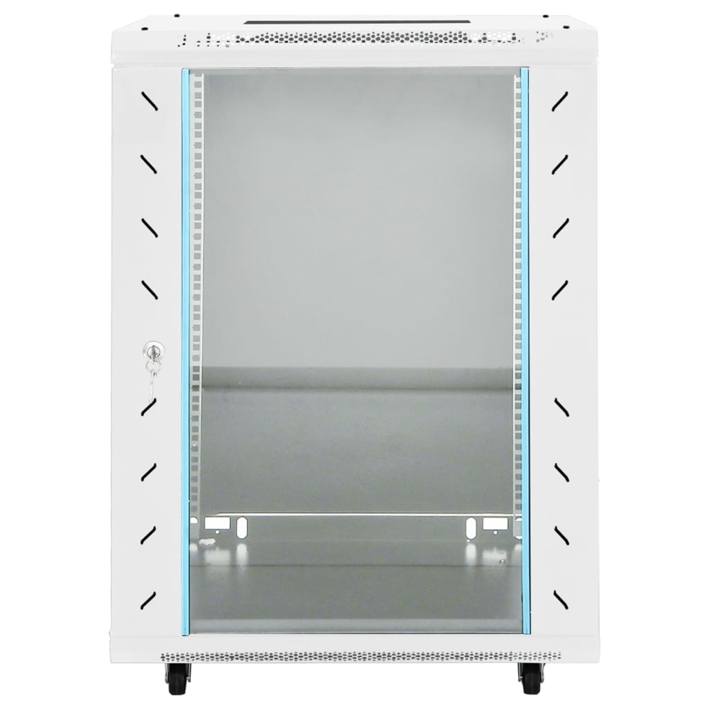 vidaXL 15U Network Cabinet with Swivel Feet 19" IP20 53x40x80 cm