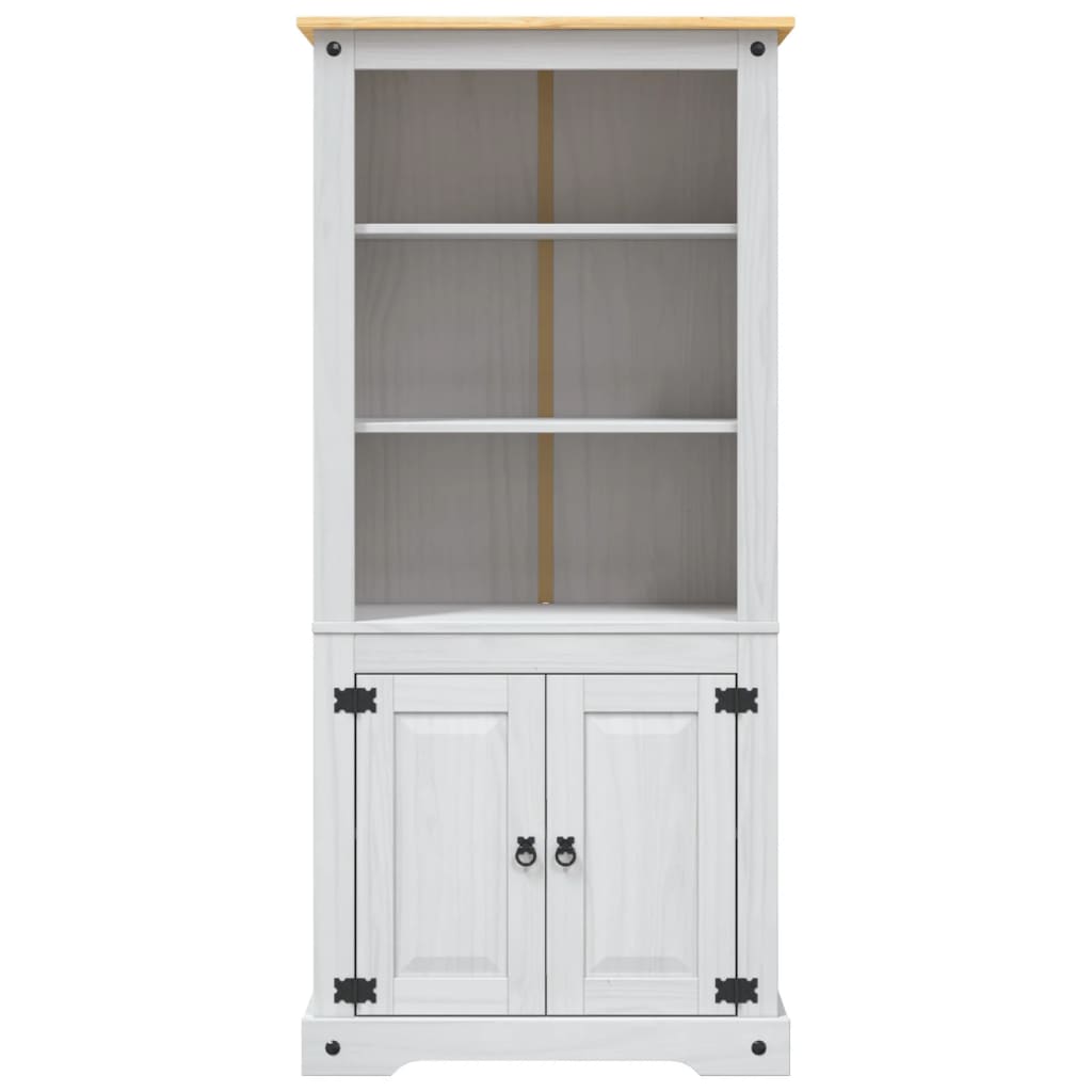 vidaXL Cupboard Mexican Pine Corona Range White 80x40x170 cm