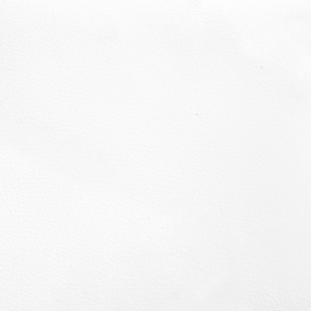 vidaXL Box Spring Bed Frame White 152x203 cm Queen Faux Leather