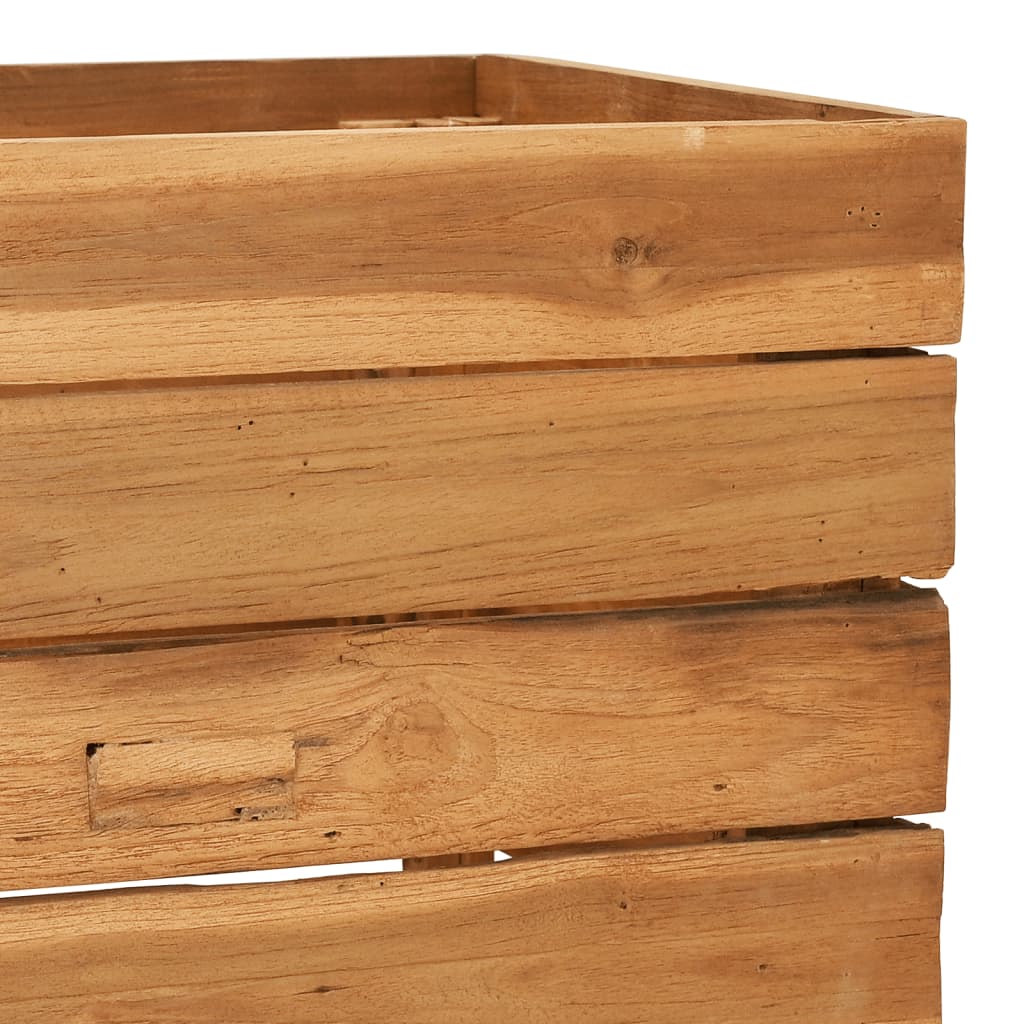 vidaXL Raised Bed 150x40x38 cm Recycled Teak Wood and Steel
