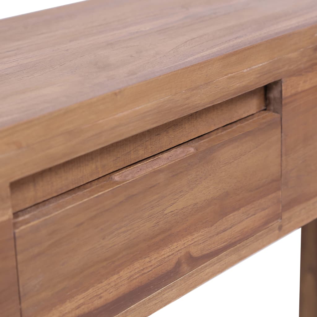 vidaXL Console Table 145x30x80 cm Solid Teak Wood