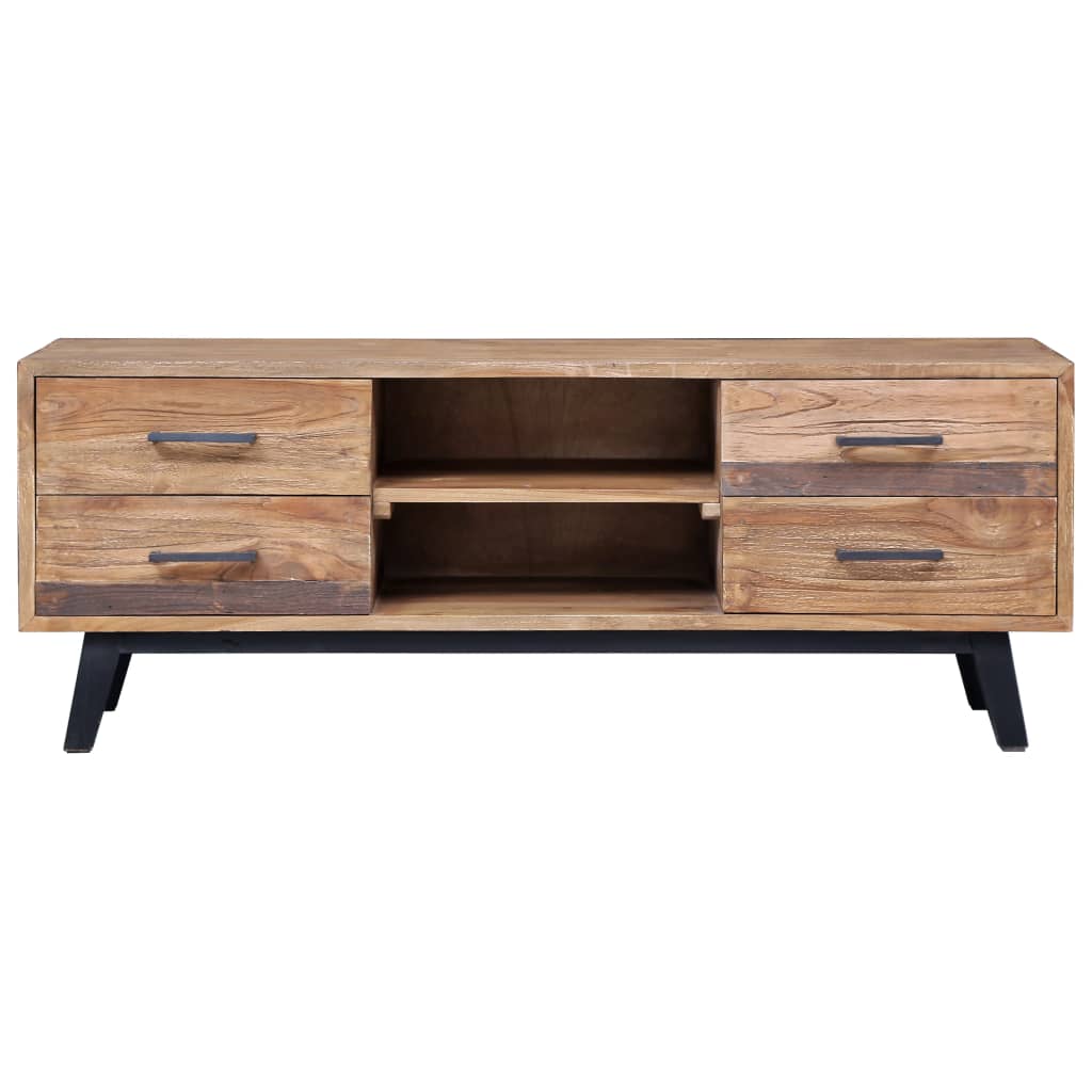 vidaXL TV Cabinet 120x30x45 cm Solid Teak