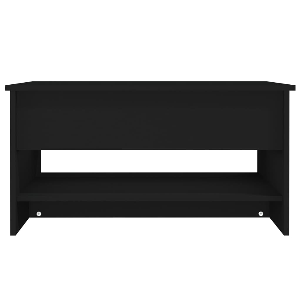 vidaXL Coffee Table Black 80x50x40 cm Engineered Wood