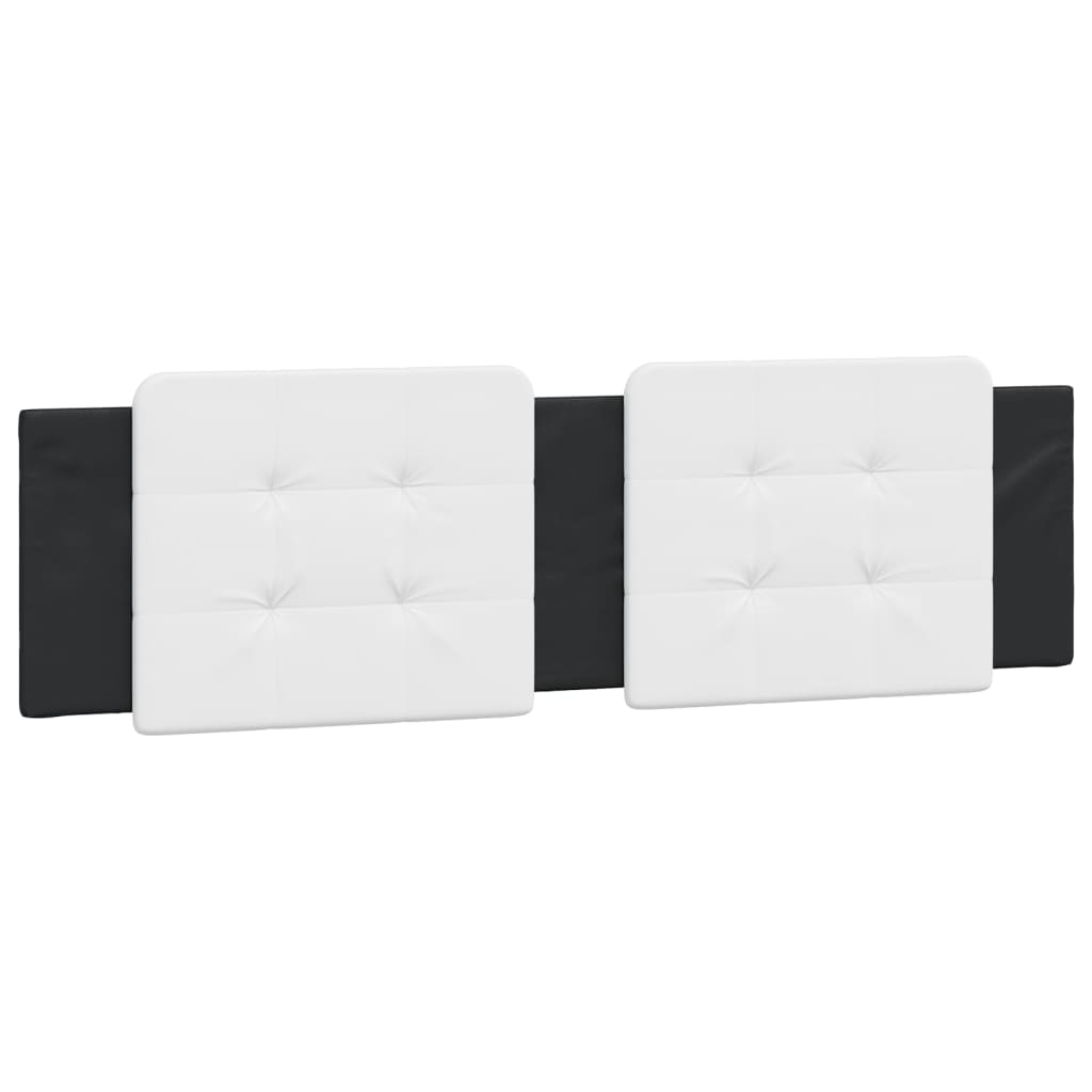 vidaXL Headboard Cushion White and Black 183 cm Faux Leather