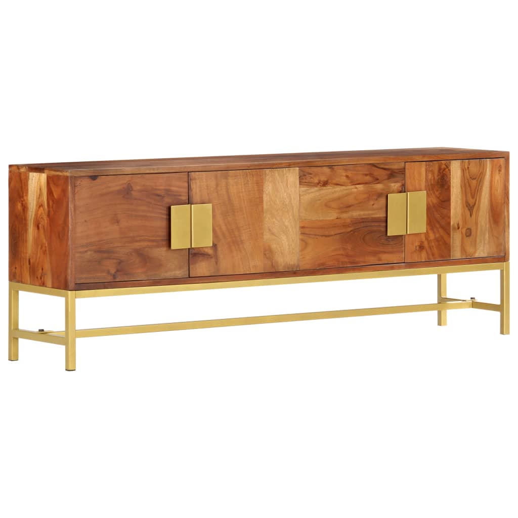 vidaXL TV Cabinet 140x30x50 cm Solid Acacia Wood