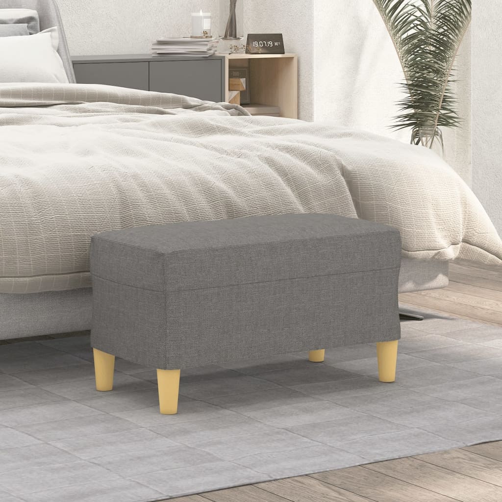 vidaXL Bench Dark Grey 70x35x41 cm Fabric